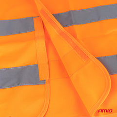 Refleksstriber på orange refleksvest