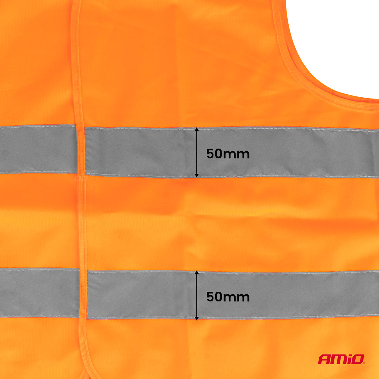 Orange refleksvest med fluorescerende farve