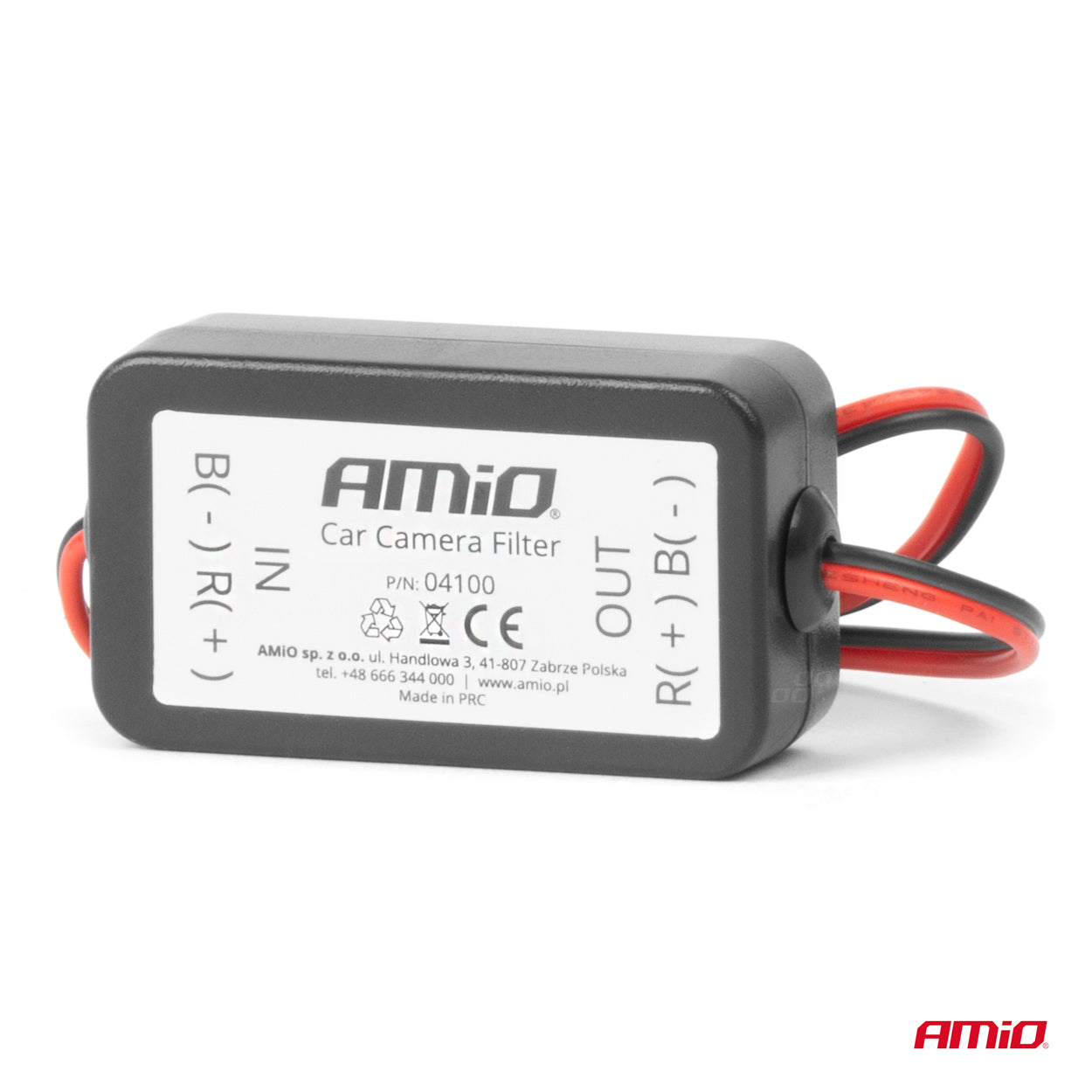 12V strømfilter til bil set fra siden