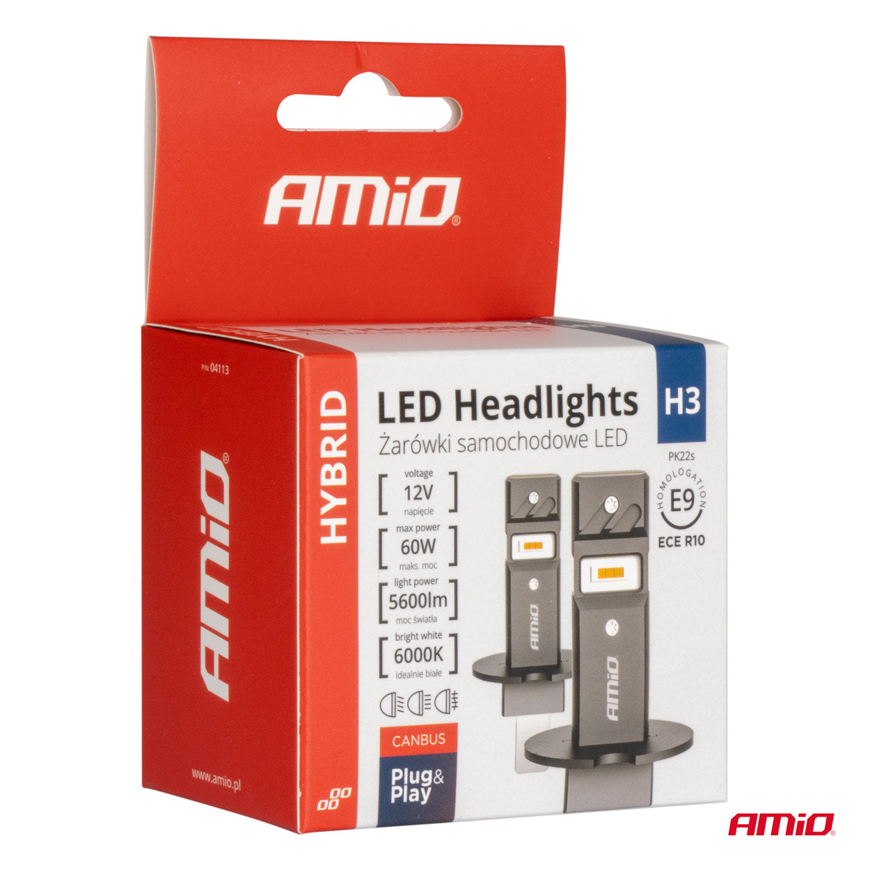 H3 LED-pærer med 60W samlet effekt
