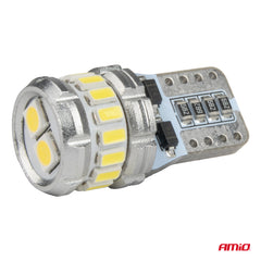 Hvid LED-pære T10 W5W til 12 og 24 volt