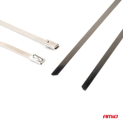 Stålkabelbindere i rustfrit stål, 4,6 x 350 mm