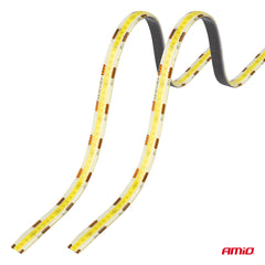 Sæt med to hvide LED COB-strips