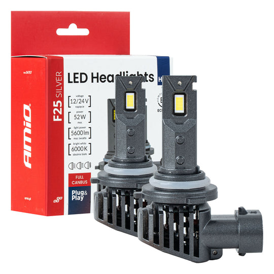 HB4/9006 LED-lampen F25 SILVER Edition