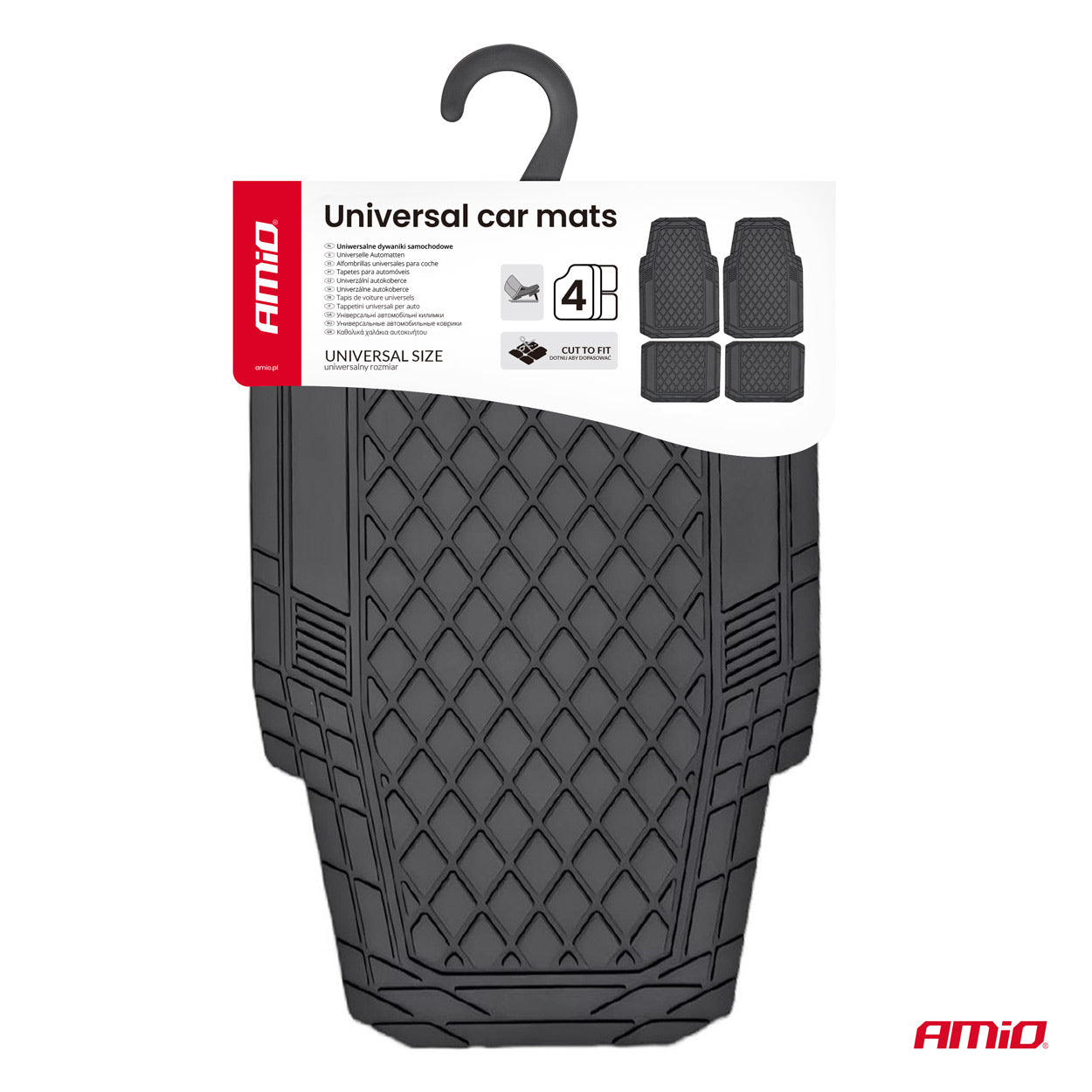 Universele zwarte PVC automatten CM-03