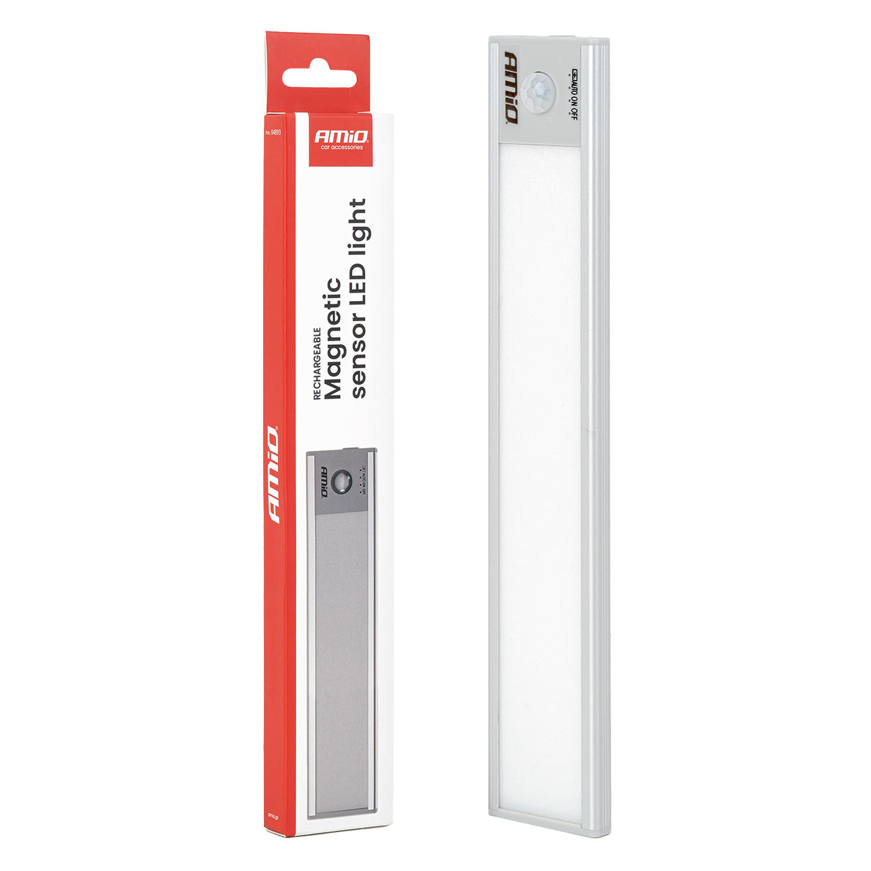 Genopladelig magnetisk LED-lampe med bevægelsessensor