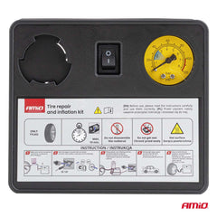 12 V-bandenreparatieset met een maximale druk van 120 PSI