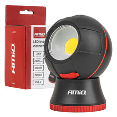 Afneembare LED-inspectielamp met COB-LED en 2200 mAh accu