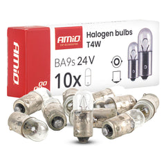 T4W halogeenlampen 24 V 4 W met BA9S-fitting
