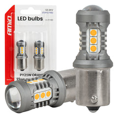Oranje ledlamp met BAU15S/PY21W-fitting