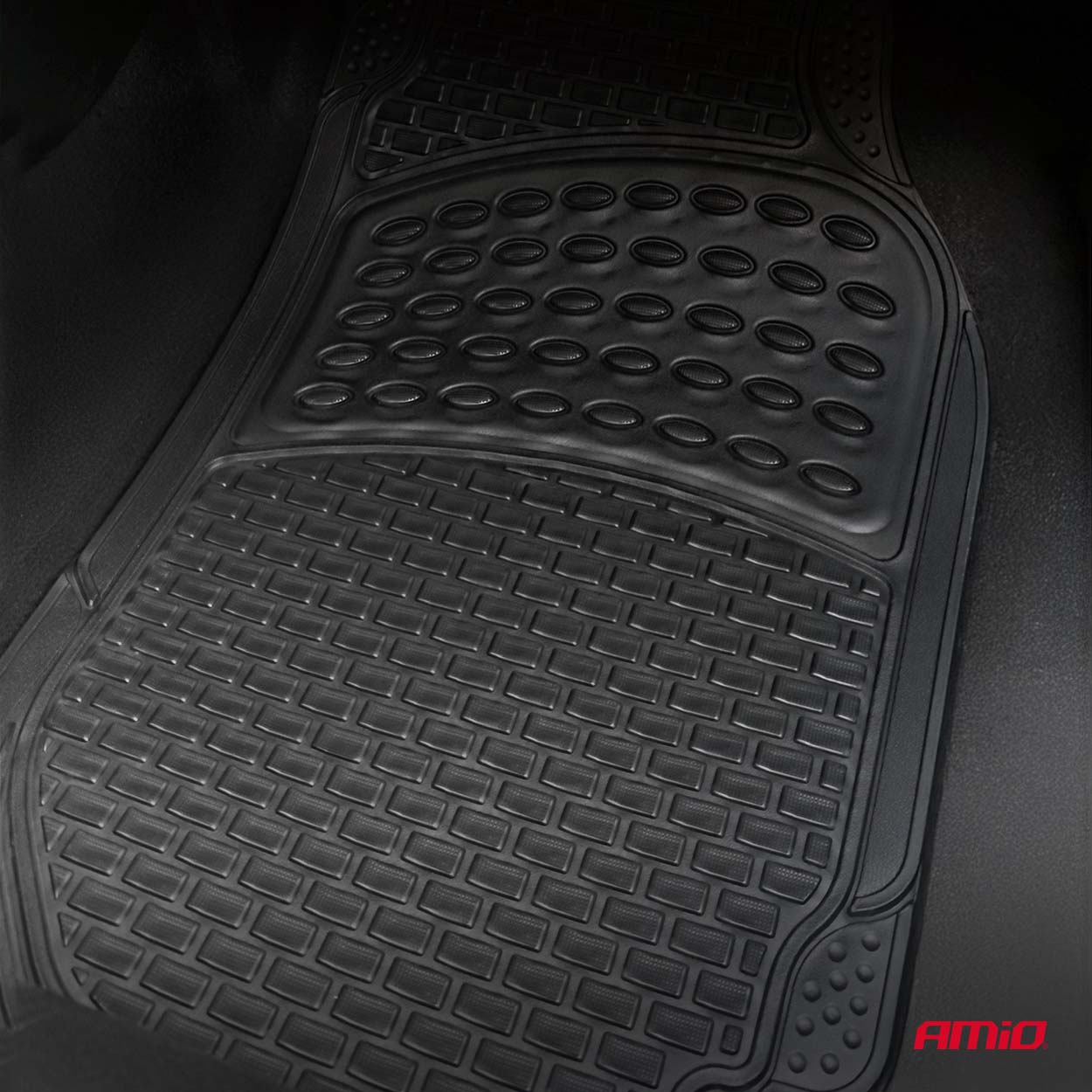 Universele zwarte PVC-automatten voor het interieur van de auto