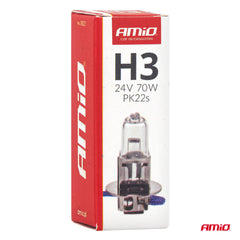 H3 halogenpære 70 W med PK22s-fatning
