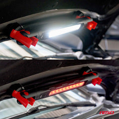 LED-inspektionslampe med magnet og klemme