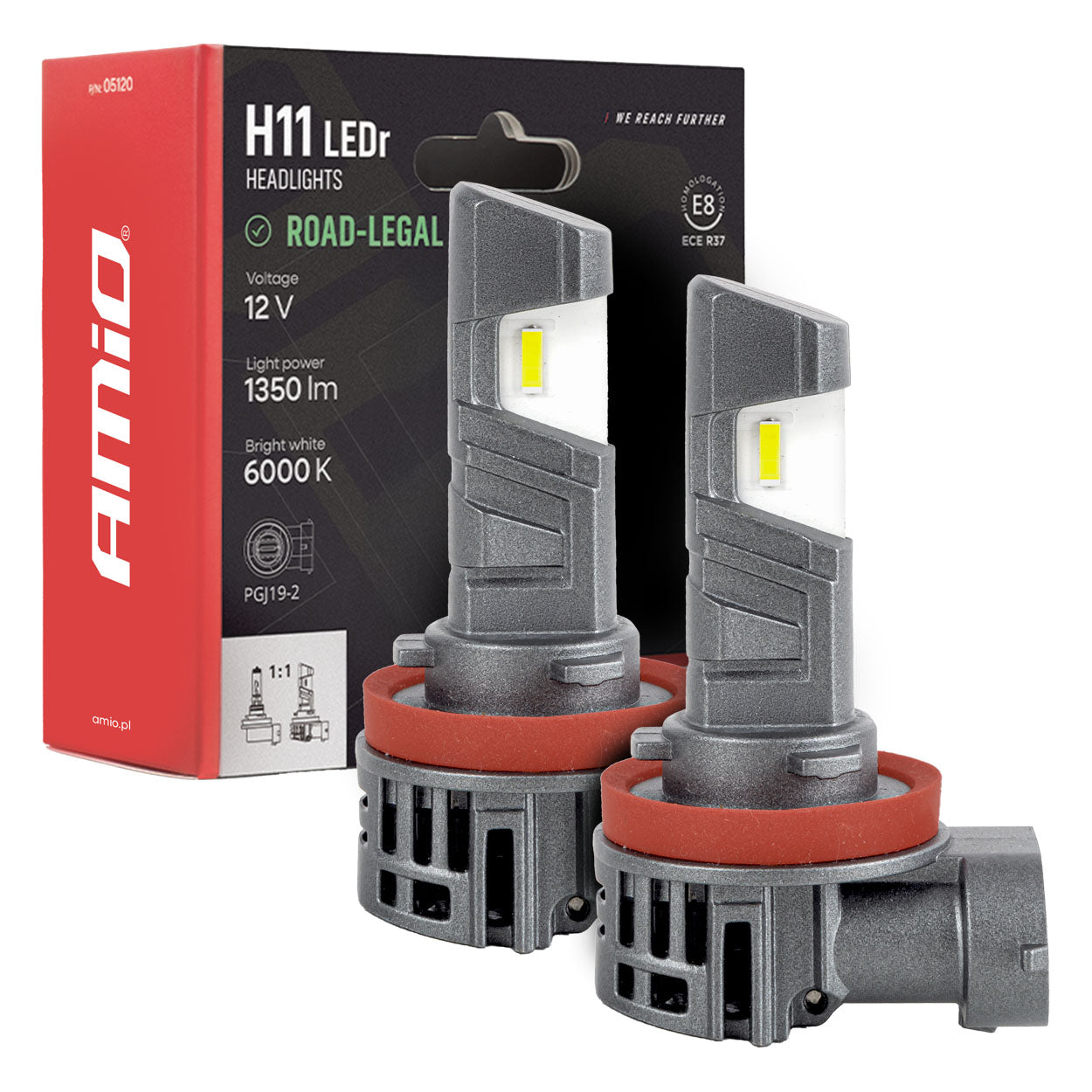 H11 LED-koplampen met ECE R37-typegoedkeuring