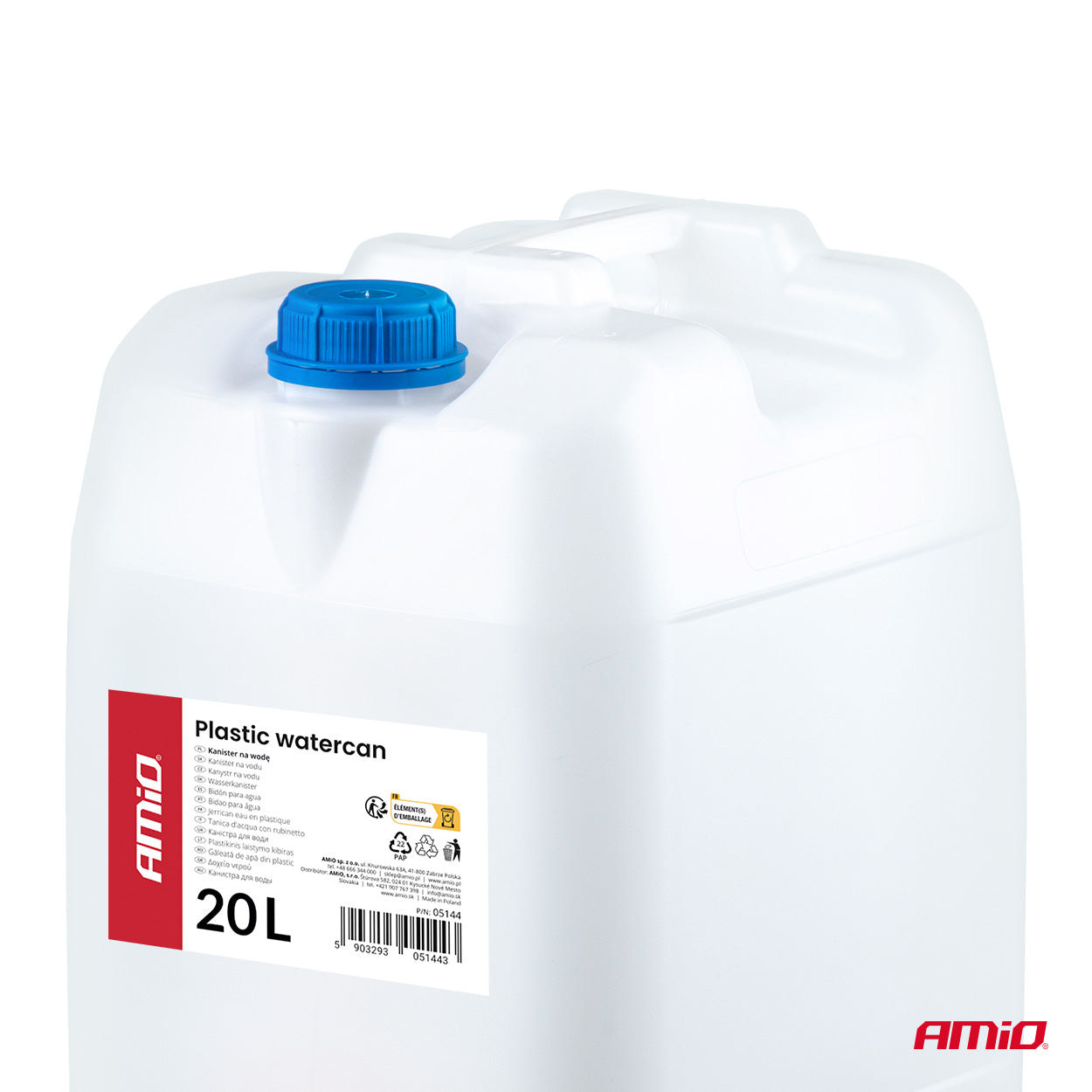 20 liter waterjerrycan met kraantje voor eenvoudig doseren