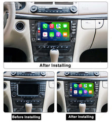 Mercedes-Benz W211 - 8" radio met Apple CarPlay en Android Auto – Carmediaeurope.com