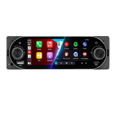 1-DIN 5,2" autoradio met draadloze Apple CarPlay & Android Auto (Type-C, Bluetooth, FM) met touchscreen.