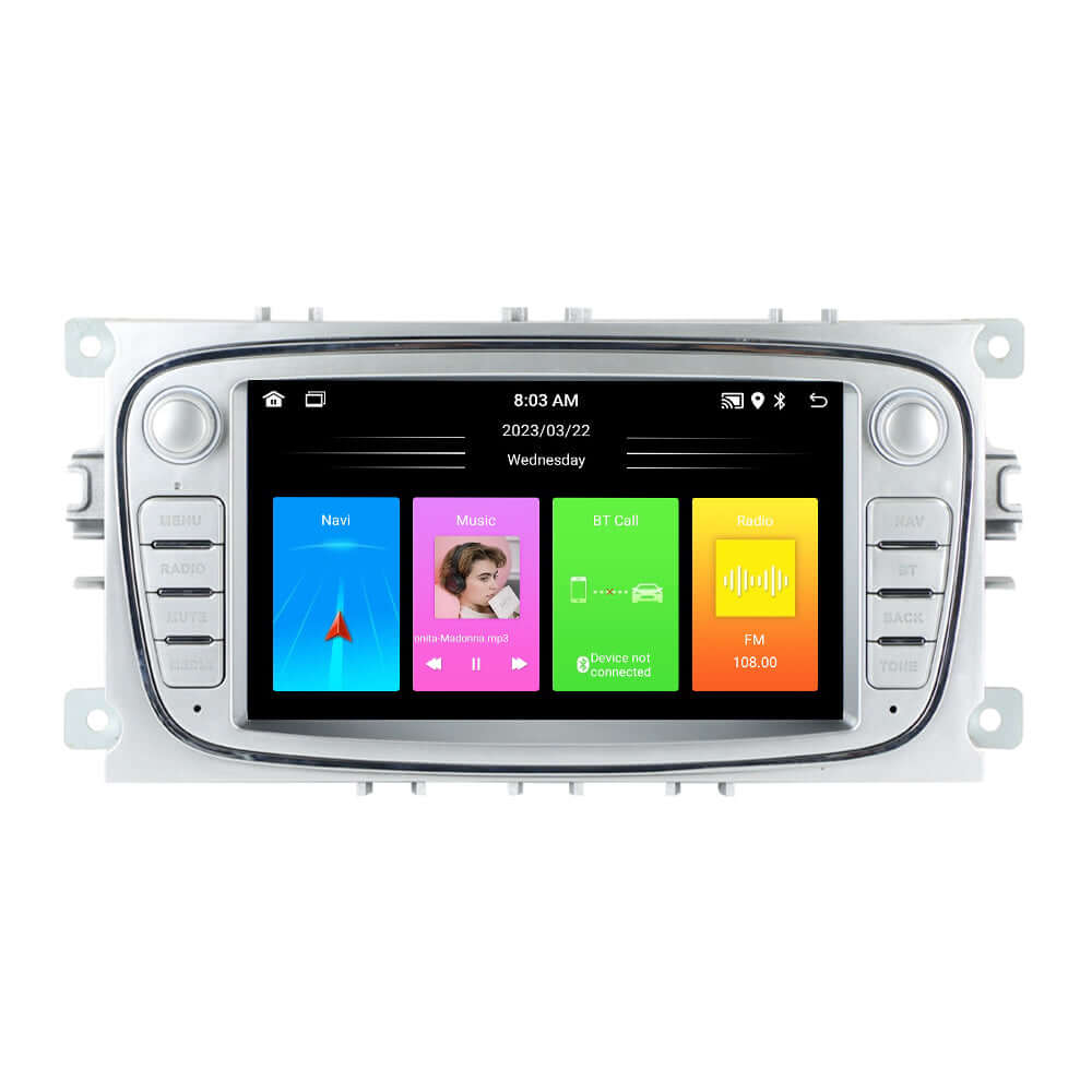 Ford (flere modeller) 06-12 - 7" Radio m. Apple CarPlay og Android Auto – Bilmedie.dk