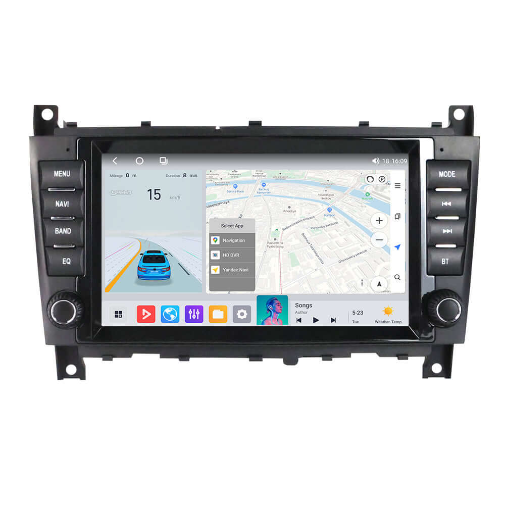 Mercedes-Benz W203 e.a. - 8" radio met Apple CarPlay en Android Auto – Carmediaeurope.com