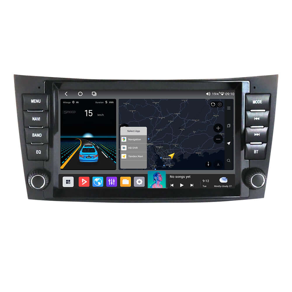 Mercedes-Benz W211 - 8" radio met Apple CarPlay en Android Auto – Carmediaeurope.com