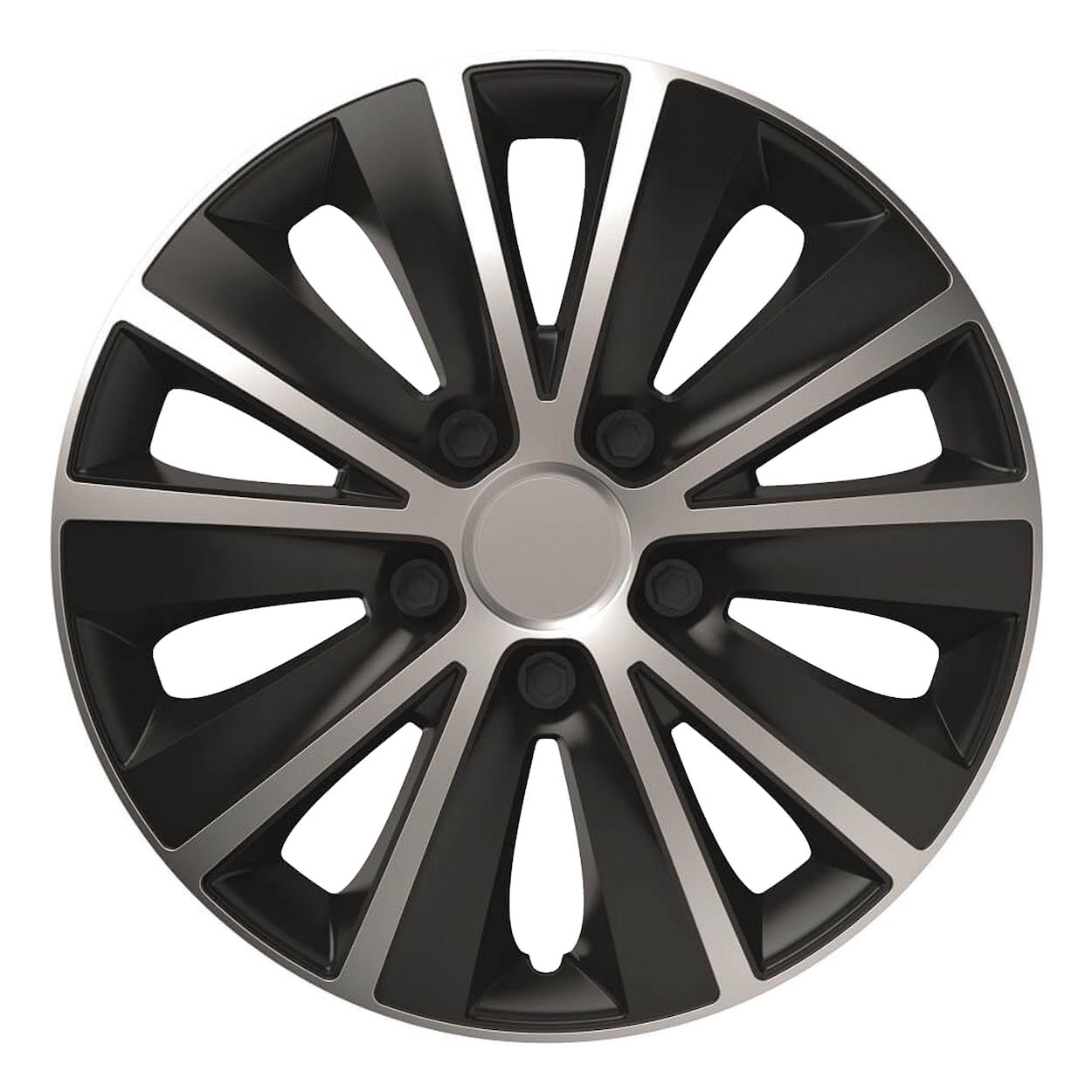 Versaco Rapide wieldop 15 inch in zilver en zwart