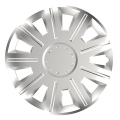 Zilverkleurige Victory wieldop voor 14 inch stalen velg