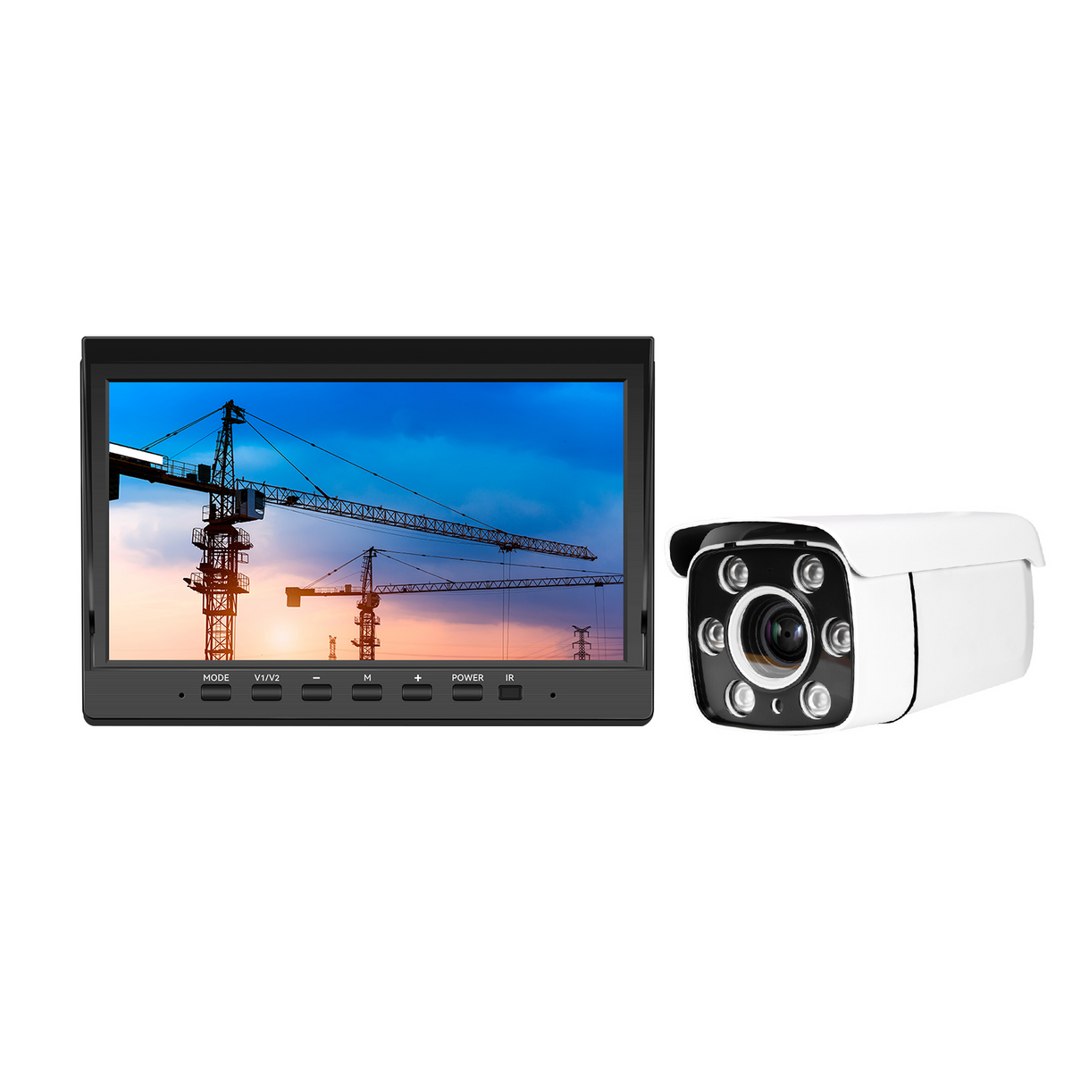 Draadloze achteruitrijcamera set met 10,1" scherm, 30x zoom en nachtzicht – 12V/36V 
