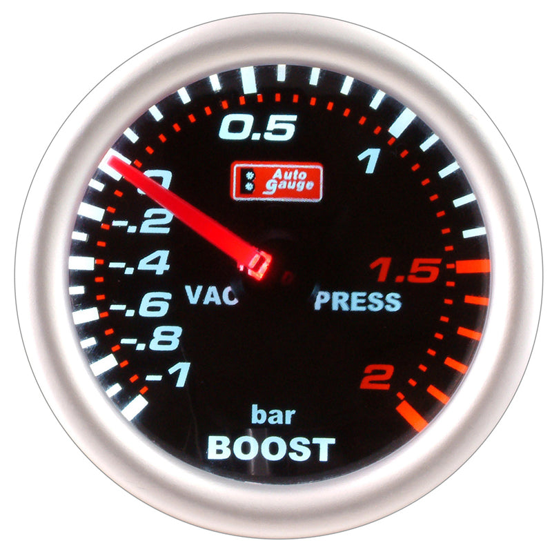Barometer zwart 2" Auto Gauge