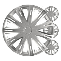 Versaco wieldoppen Spark zilver 15 inch set van 4 stuks