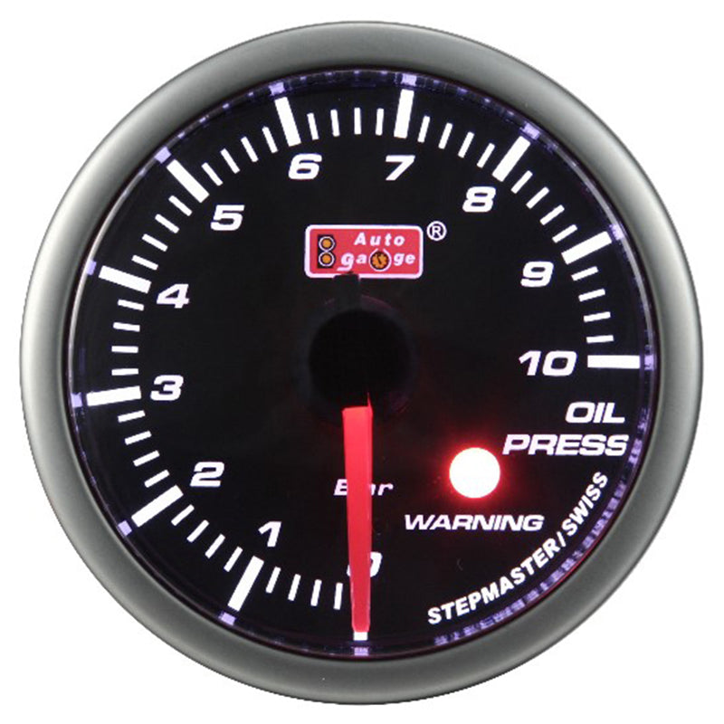 Oliedrukmeter zwart 2" Auto Gauge