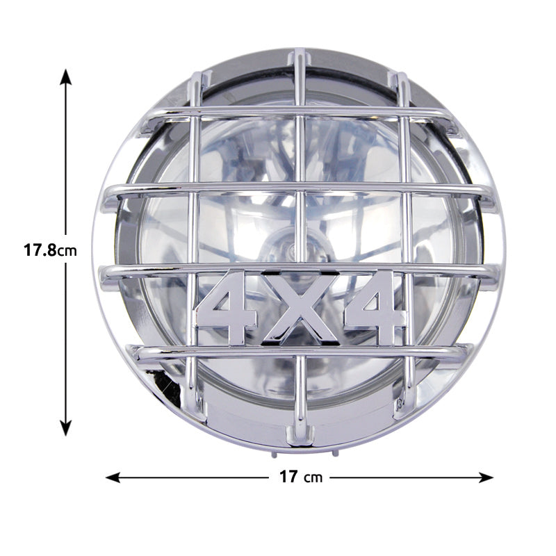 Set extra lampen 4x4 H3 12V 55W nikkel 2 stuks