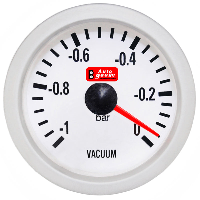 Vacuümmeter wit 2" Auto Gauge