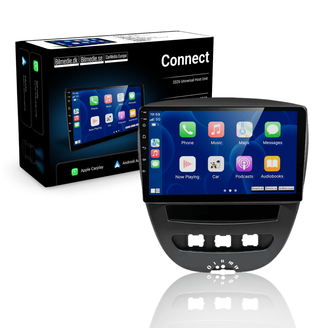 107, C1, Aygo 2005-2014 - 10,1" radio met Apple CarPlay en Android Auto 