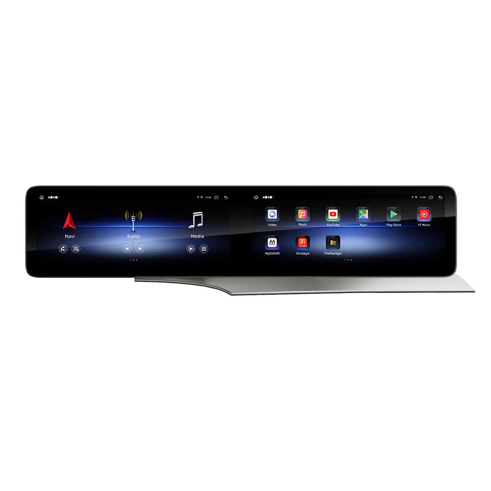 Mercedes C/GLC - 2x 12.3" scherm m. Apple CarPlay en Android Auto – Carmediaeurope.com