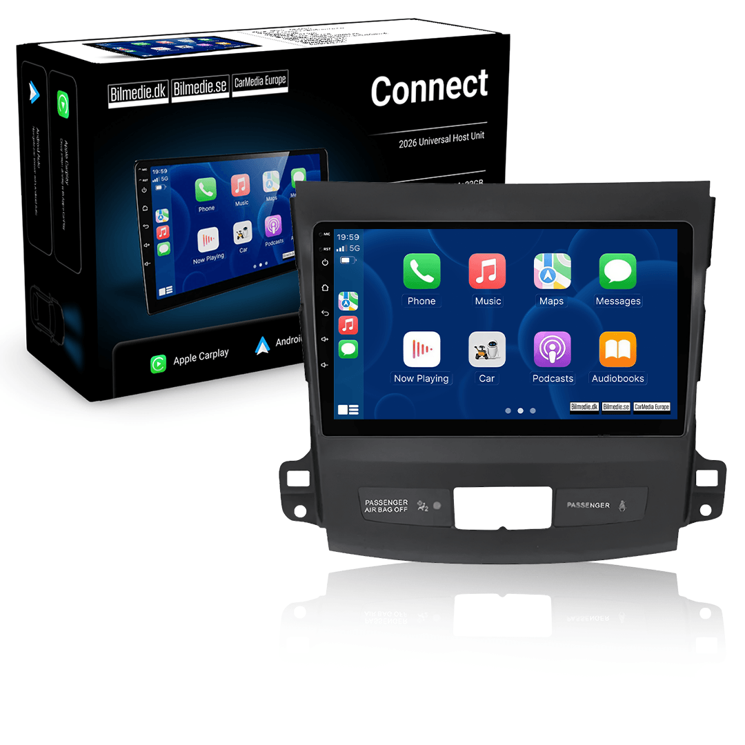 Mitsubishi Outlander 2005-2011 - 9" autoradio met Apple CarPlay en Android Auto 