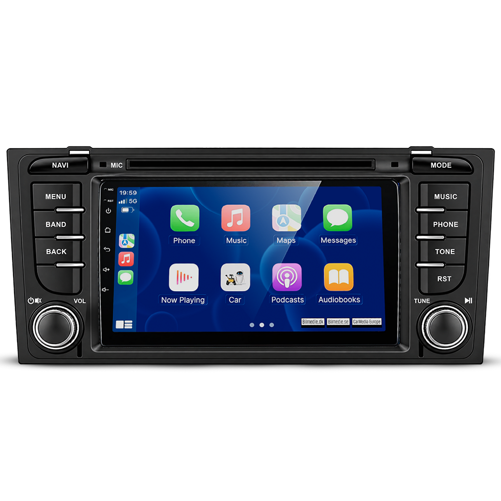 Audi A6 1997-2004 7" radio met Apple CarPlay en Android Auto