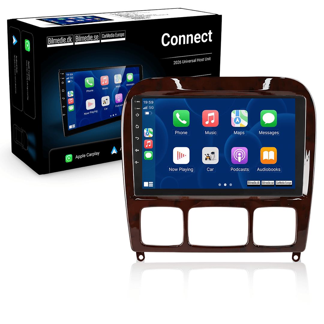 <h2>Mercedes S-Klasse 1998-2005 radio met Apple CarPlay en Android Auto</h2> 