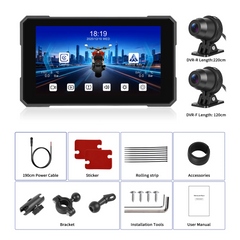 5” motorscherm met CarPlay, Android Auto, AirPlay, DVR en TPMS 
