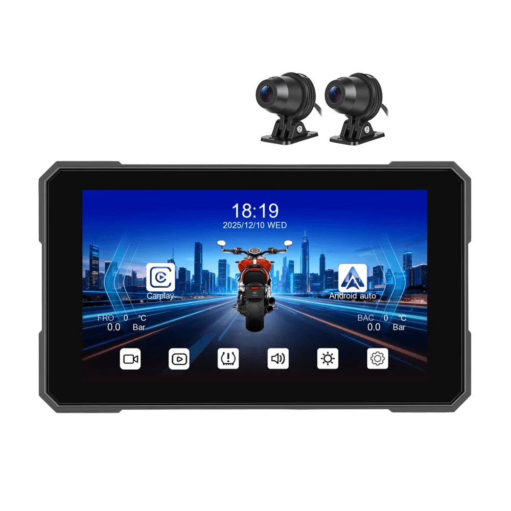 5” motorscherm met CarPlay, Android Auto, AirPlay, DVR en TPMS 