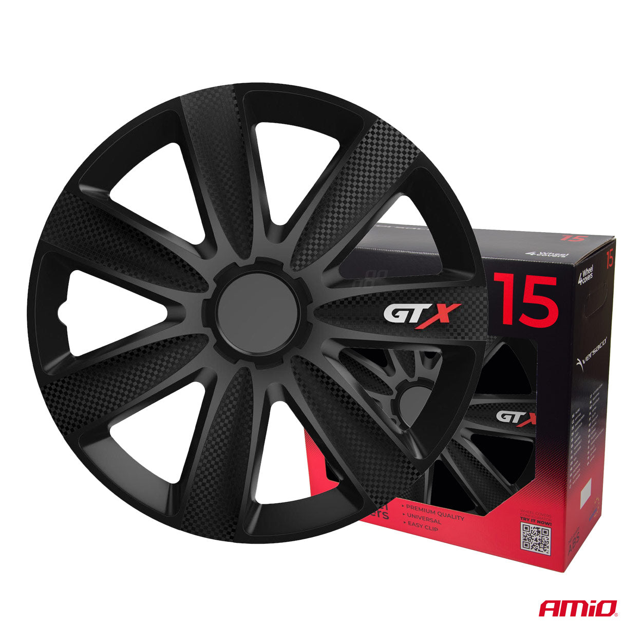 15 inch GTX-wieldop in zwart carbon