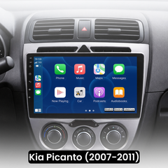 Kia Picanto 07-11 - 9" radio met Apple CarPlay en Android Auto 
