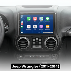Jeep Wrangler 11-14 – 10,1" radio met draadloze Apple CarPlay en Android Auto 