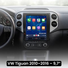 VW Tiguan 10–16 – 9,7” radio met Apple CarPlay en Android Auto