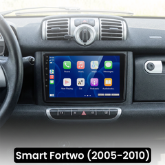 Smart Fortwo 2005-2010 – 9” radio met draadloze Apple CarPlay & Android Auto 
