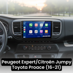 Peugeot Expert/Citroën Jumpy/Toyota Proace 16-21 - 9" radio met Apple CarPlay en Android Auto 