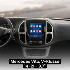 Mercedes Vito 14-21 - 9,7" radio met Apple CarPlay en Android Auto