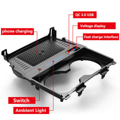 Mazda 3 2019-2021 draadloze mobiele oplader met 15W snelladen 