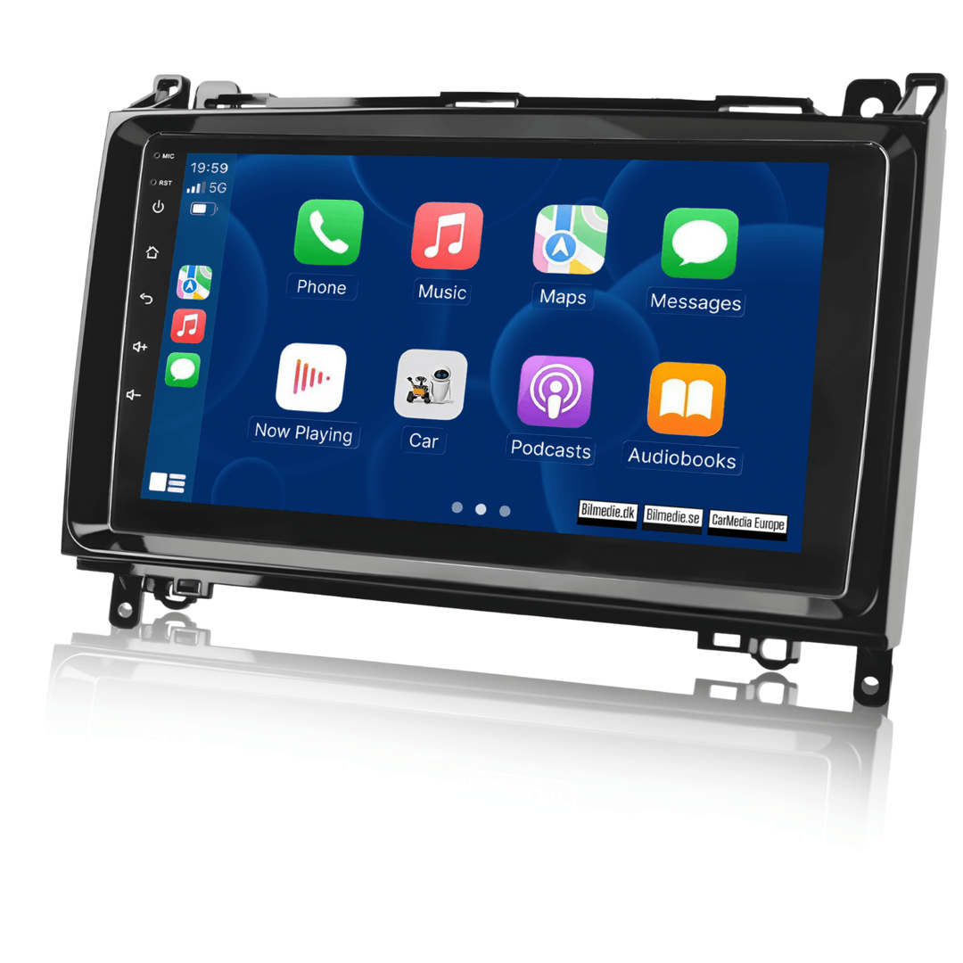 Mercedes-Benz A-Klasse, B-Klasse, V-Klasse, Sprinter 04-16 - 9" radio met Apple CarPlay en Android Auto 