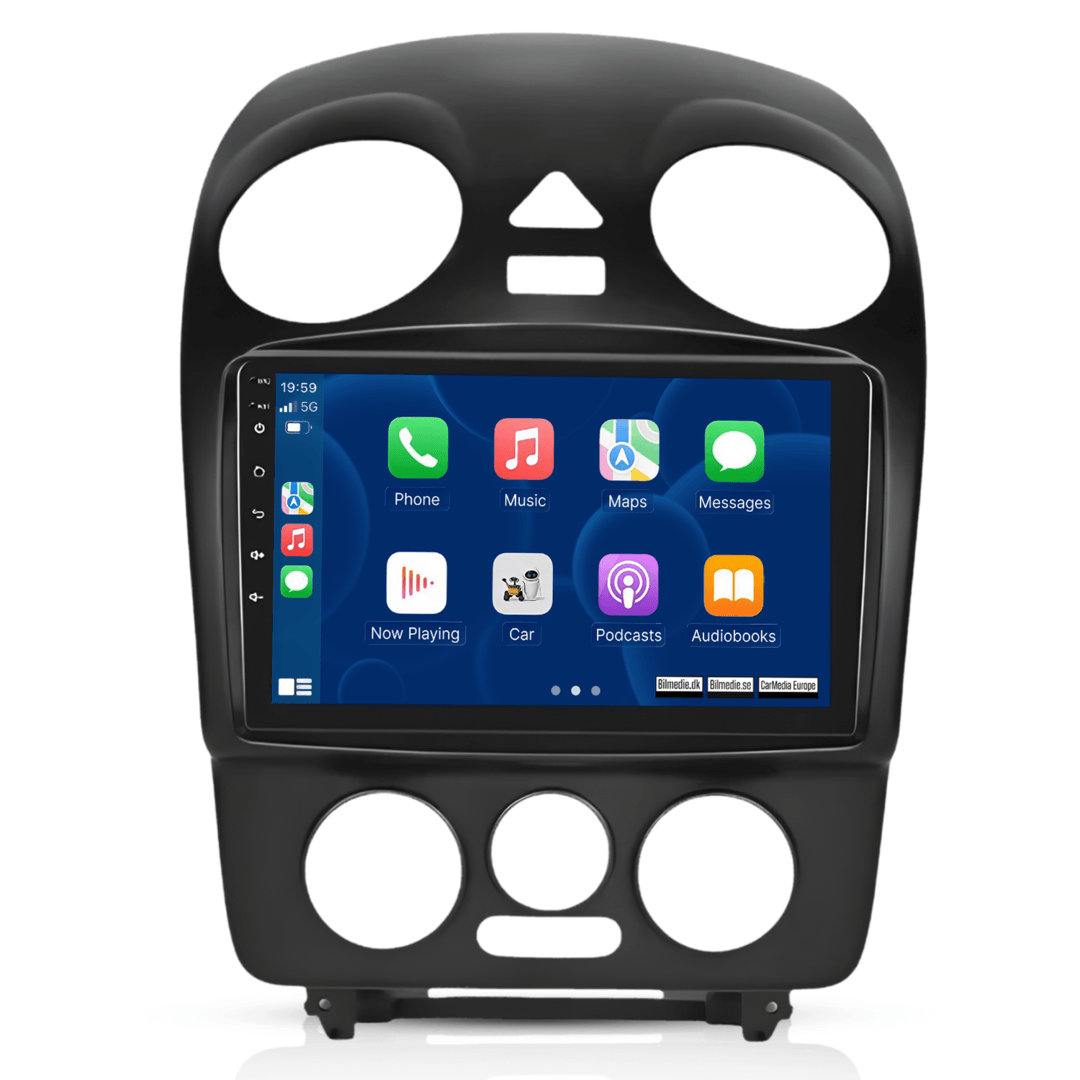 VW Beetle 98-11 - 9" radio met Apple CarPlay en Android Auto 