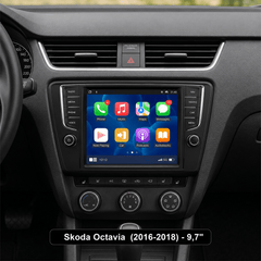 Skoda Octavia 2016-2018 - 9,7" radio met Apple CarPlay en Android Auto 